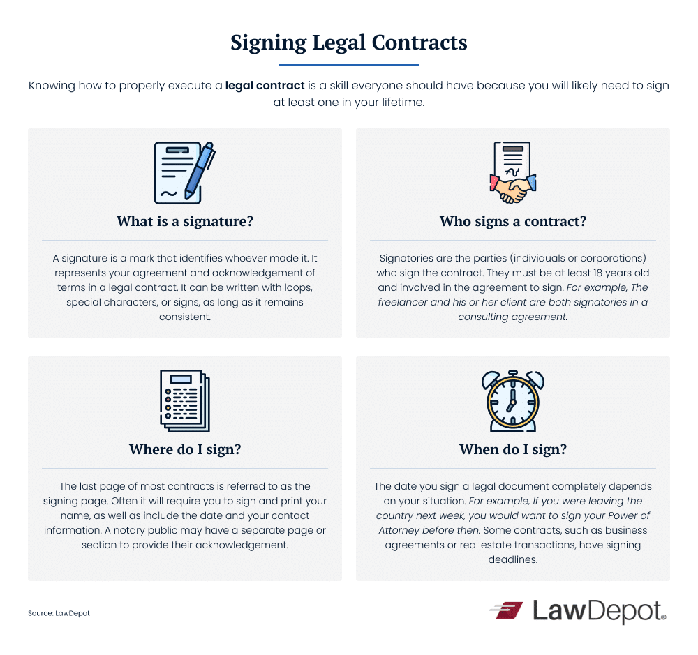 Signing Legal Contracts